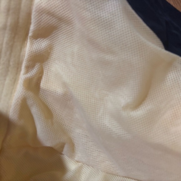 Vintage Izod XFG Windbreaker Vest butter Yellow Navy XL - Picture 5 of 8